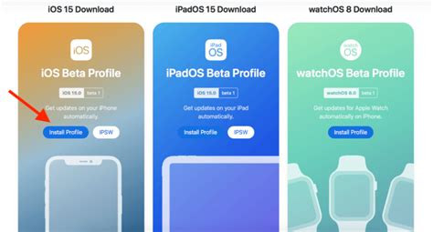 beta profile ios 15|Apple Beta.